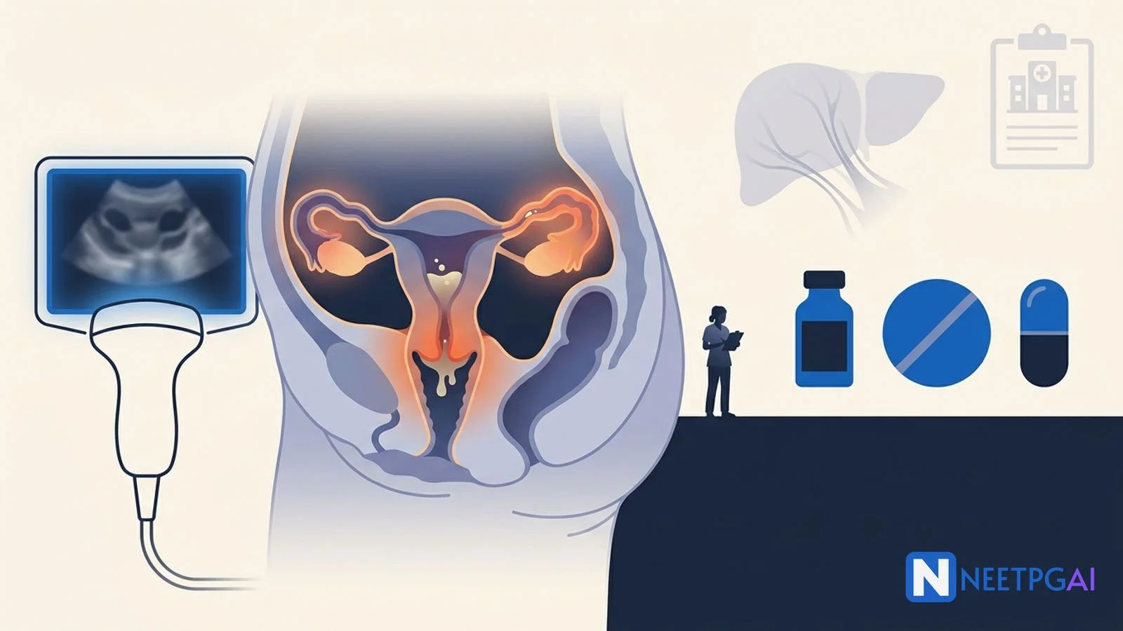 Clinical Case: 24-Year-Old Woman with Acute Lower Abdominal Pain, Fever, and Cervical Motion Tenderness — PID Diagnosis and CDC Regimens for NEET PG