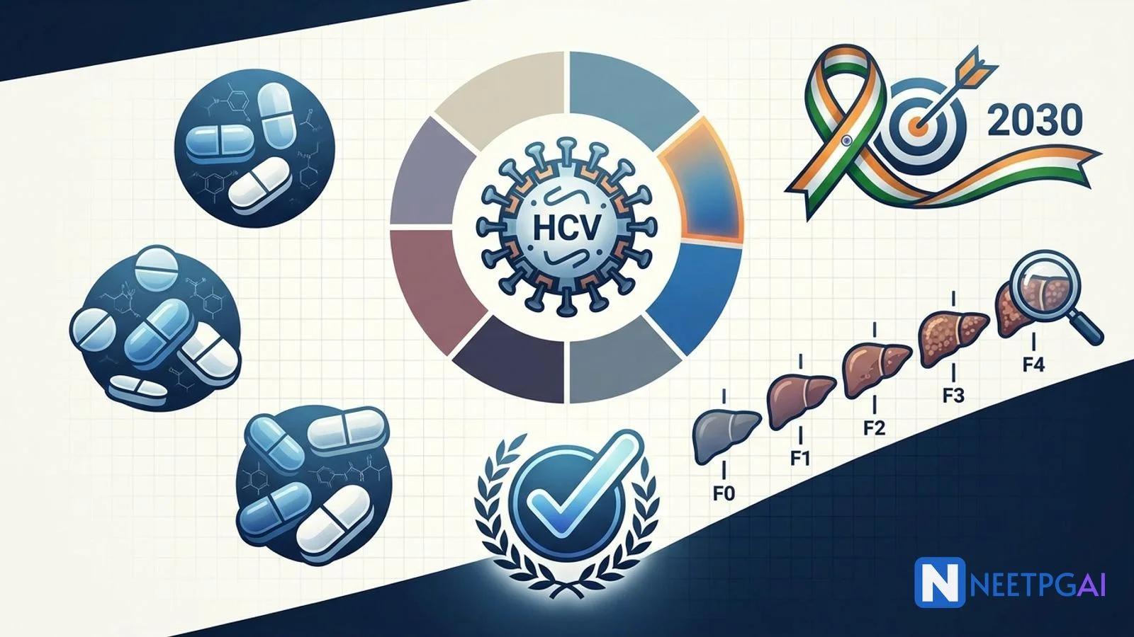 Hepatitis C for NEET PG 2027: DAAs, Genotypes, Elimination Strategy
