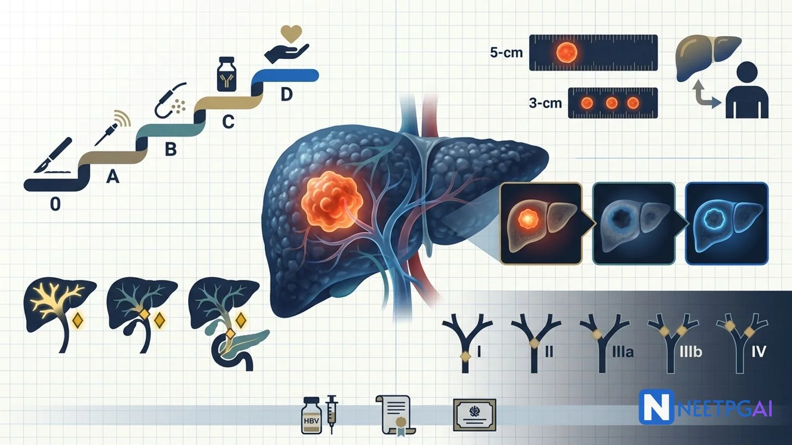 HCC & Cholangiocarcinoma — Diagnosis, BCLC, Milan NEET PG 2026
