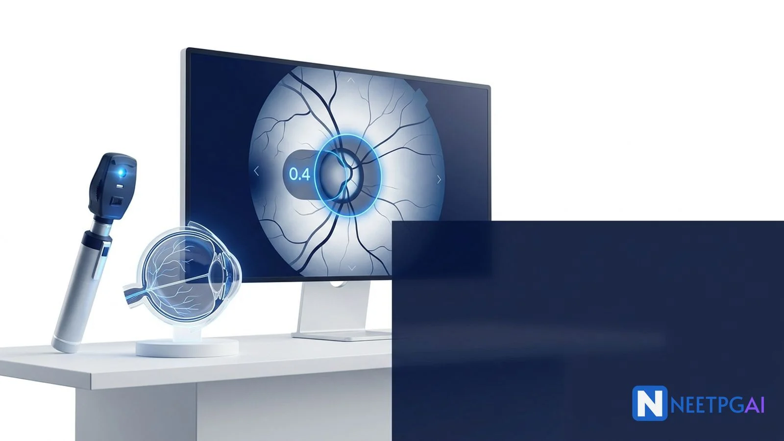 Image MCQ Walkthrough: Fundoscopy — Papilledema vs Glaucomatous Disc — NEET PG