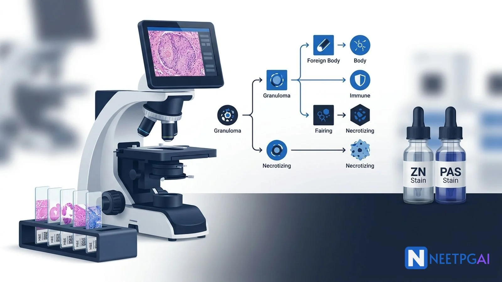 Image MCQ Walkthrough: Histopathology — Granulomas on Biopsy (NEET PG)