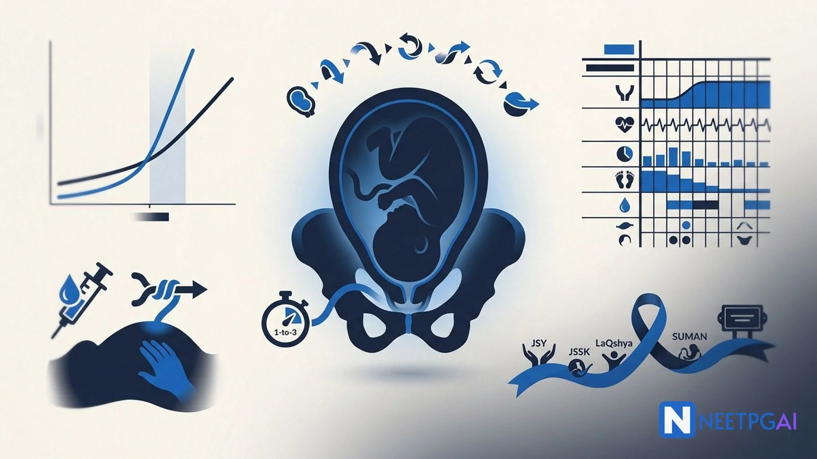 Normal Labor & WHO Partograph — Stages for NEET PG 2026