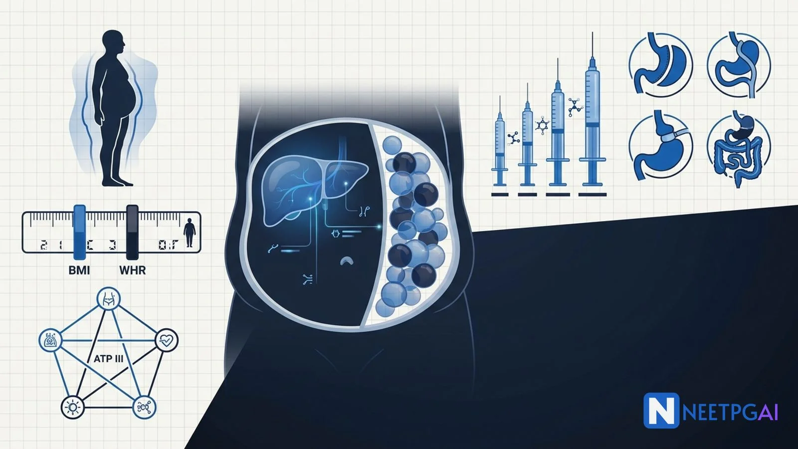 Obesity and Metabolic Syndrome for NEET PG 2027: GLP-1, Bariatric Surgery
