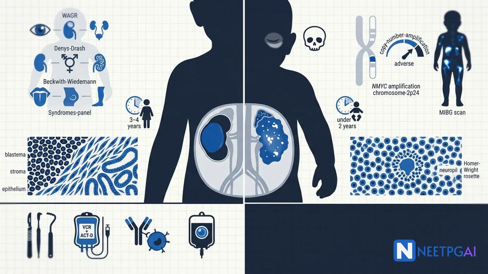 Wilms Tumor and Neuroblastoma Pediatric Oncology for NEET PG 2026